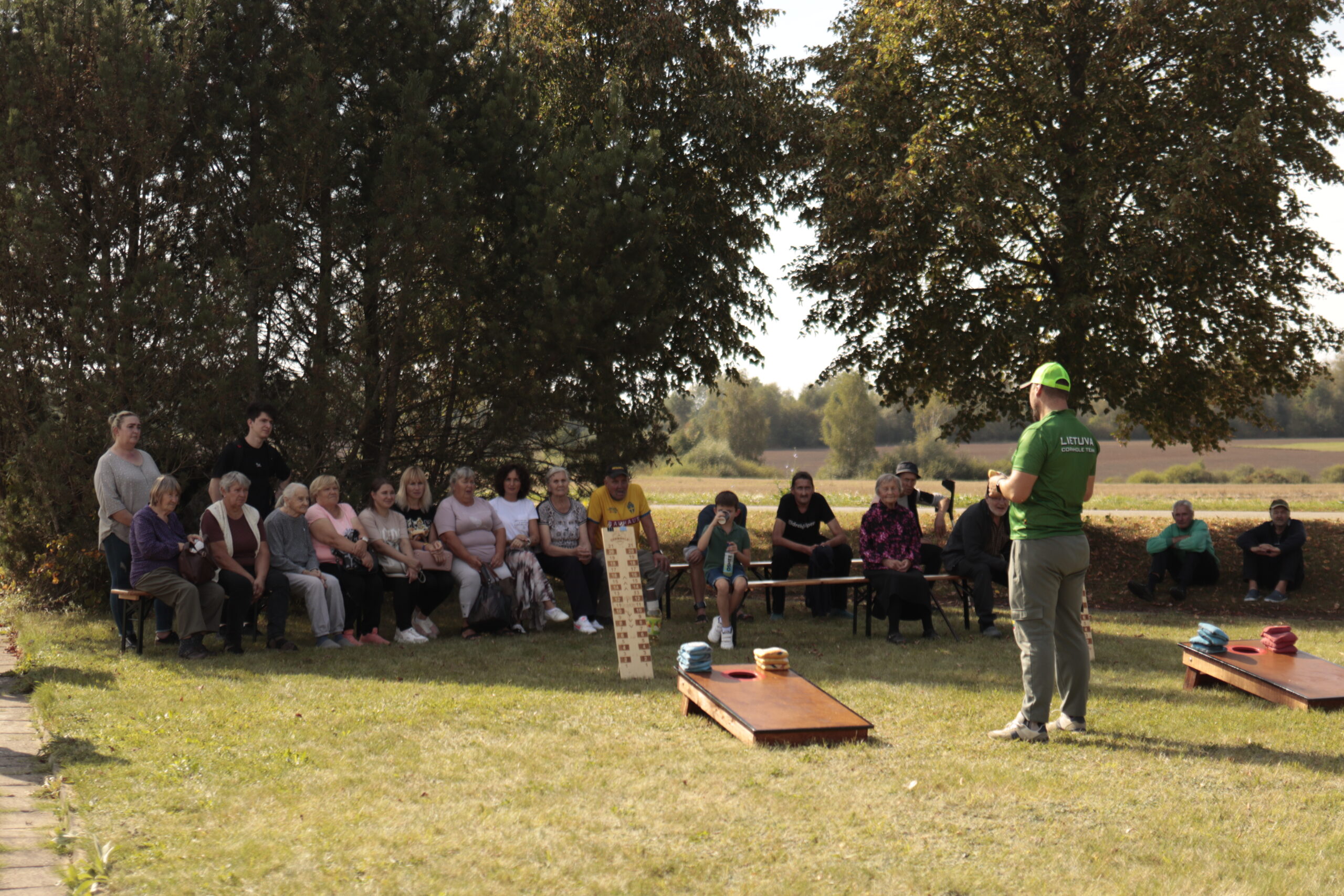 Sportinė edukacinė programa Cornhole Krizių centre